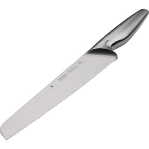 WMF Chef's Edition Brotmesser Wellenschliff 37 cm, Made in Germany, Messer geschmiedet, Performance Cut, Spezialklingenstahl, Holzbox, Klinge 24 cm