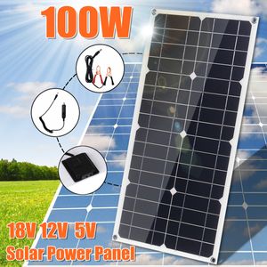 CAMTOA 100W Solarpanel Solarmodul Solarzelle Flexible MONOkristallin Auto