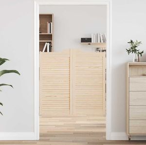 vidaXL Drzwi skrzydłowe z żaluzją 1 para 100x100cm lite drewno sosnowe
