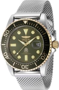 Invicta Pro Diver 48217 Herren uhr - Wasserdicht - Analog - Quarzuhrwerk - Edelstahl mit grünen zifferblat - 42mm - Mit Extra uhrenarmband Invicta Pro Diver 48217 Herren uhr - Wasserdicht - Analog - Quarzuhrwerk - Edelstahl mit grünen zifferblat - 42mm - Mit Extra uhrenarmband