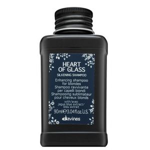 Davines Heart Of Glass Silkening Shampoo Stärkungsshampoo für gefärbtes, chemisch behandeltes und aufgehelltes Haar 90 ml