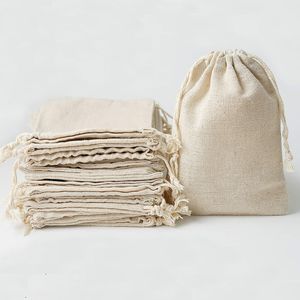 25pcs Säckchen Kleine Beutel mit Kordelzug Baumwollsäckchen Geschenksäckchen 8*10cm