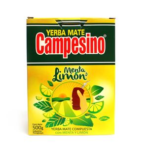 Campesino Menta Limon Yebra Mate Čaj 500g | Lemon Mate Čaj | Yerba Mate Čaj z Paraguaja sypaný 0,5kg