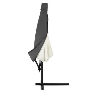Deuba Schutzhülle Sonnenschirm für 3m Schirme Schirm Abdeckhaube Abdeckung Hülle Plane Ampelschirm, Farbe:anthrazit, Größe:für 3m Schirm