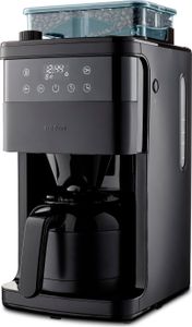 MEDION Kaffeemaschine mit Mahlwerk und Thermoskanne (1 Liter, max. 8 Tassen, 8 Mahlstufen, max. 1000 Watt, Timer, LED Display, Tropfstopp, Permanentfilter, MD19911)