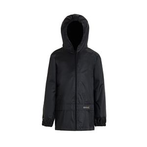 Regatta Great Outdoors Kinder Regenjacke Stormbreak RG1235 (128) (Schwarz)