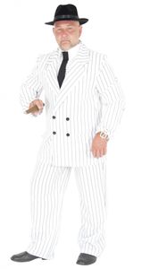 weißer 20er Jahre Gangster Anzug Kostüm Herren Gr. S - XXXXL, Größe:XXXXL