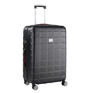 Monzana® Trolley Koffer | 42-116L Volumen | TSA Schloss | |Reisekoffer Hartschalenkoffer M L XL Rollen Case, Größe/Farbe:XL - Schwarz