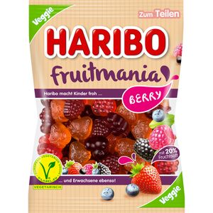 Haribo Fruitmania Berry mit Fruchtsaft und Beeren Veggie 160g