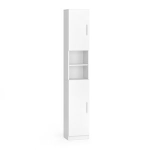 Livinity® Badschrank Luis, 32 x 190 cm, Weiß