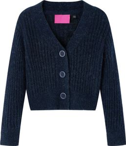 Kinder-Strickjacke Marineblau 128