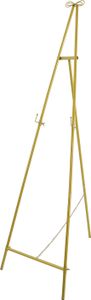 Výstavní stojan Výstavní stojan trojúhelníkový pro svatbu 60cm podlahový stojan zlatý max. 5kg