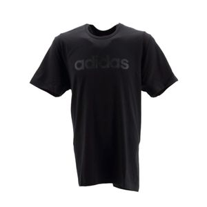 Adidas QQR Linear Herren Tee Shirt T-Shirt schwarz Baumwolle GE5957 M