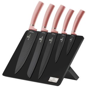 Sada nožů s magnetickým stojanem 6 ks I-Rose Edition BH-2516