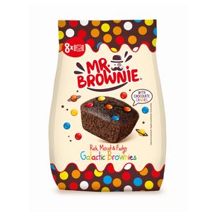 Mr. Brownie Galactic Brownies mit Schokolinsen einzeln verpackt 200g