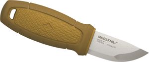 Morakniv ELDRIS NECK KNIFE, Sandvik-Stahl 12C27, rostfrei,, gelber Kunststoffgriff, Köcherscheide, Feuerstarter