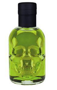 Absinth Skull Totenkopf grün 0,2L Testurteil SEHR GUT(1,4) Maximal erlaubter Thujongehalt 35mg/L 55%Vol