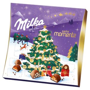 Milka Zarte Momente Adventskalender mit Alpenmilchschokolade 214g