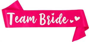 Oblique Unique Schärpe Team Bride JGA Junggesellinnenabschied Hen Party pink