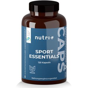 SPORT ESSENTIALS - A-Z Complete für Sportler - 17 Vitamine Mineralien Aminosäuren Antioxidantien - 120 pflanzliche Kapseln mit Vitamin C, D3, Omega 3 - Daily Vitamins Fitness