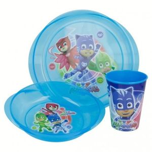 Zestaw 3 naczyń obiadowy PJ Masks - PIDŻAMERSI