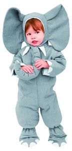 Elefanten Kostüm für Kinder, Größe:98/104