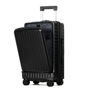 Mofut 20" Reisekoffer, HartschalenKoffer,Wasserdicht PC Handgepäck, Diebstahlsicherer Passwort-Trolley mit Laptopfach, 4 leise TPE-Flugzeugräder