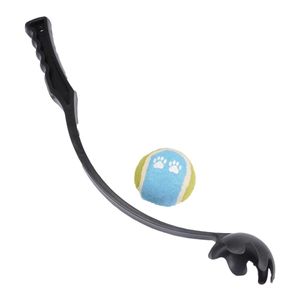 Ballschleuder für Hunde + Tennisball, 48 cm, schwarz
