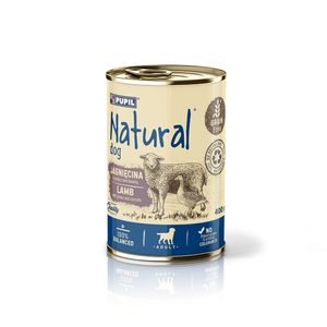 NATURAL, Nassfutter für ausgewachsene Hunde, reich an Lamm mit Gans und Karotten 10 x 400g