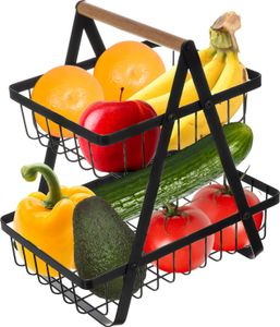 Ruhhy 24265 zweistöckiger Obst-/Gemüsekorb
