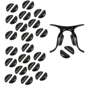 INF Brillen-Nasenpads halbmondförmig, 24 Paar Schwarz