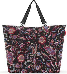 reisenthel shopper XL, nákupná taška, taška na nosenie, Paisley Black, 35 L, ZU7064