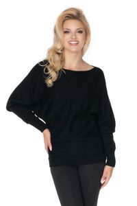 PeeKaBoo Frauen frei Übergröße Fledermäuse Pulli Isaszeg schwarz universell