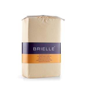 Brielle Kinder Premium Jersey Spannbettlaken  Spannbetttuch 100% gekämmte Baumwolle 145 g/m²  Oekotex Zertifiziert 70x140 bis 15 cm Matratzenhöhe Beige