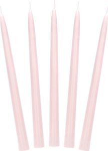 Spitzkerzen 24cm Wachs 10 Stück Altrosa matt