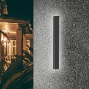 Jopassy LED Wandleuchte Wandbeleuchtung Innen Außen Flurlampe Wandlampe Wandstrahler 80cm 18W Kaltweiß