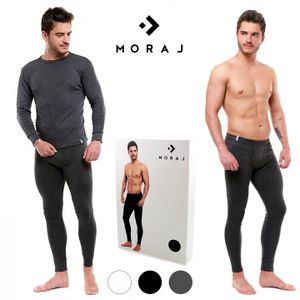 MORAJ Pánske dlhé nohavice Legíny Termo nohavice Pánske funkčné prádlo 1600-001 Long Johns - Tmavo šedá - L