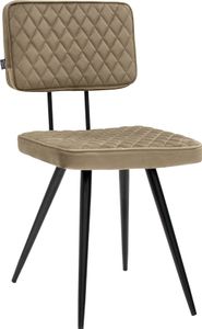 Kick Collection Esszimmerstühle Toby - Taupe - Samtstoff und Metall - Erhältlich in vielen Farben