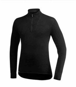 Woolpower Polohemd 200 ZIP Turtleneck Unterhemd / Mittelschicht black, Größe:M