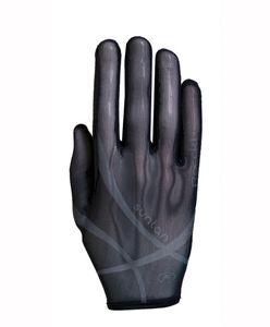 ROECKL Reit Handschuhe LAILA Solar Tan Thru, schwarz, 7