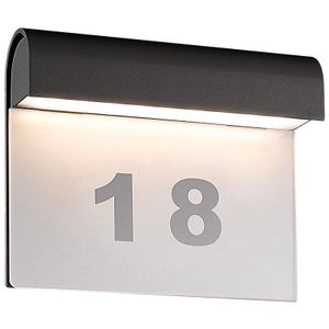 Näve LED Außenwandleuchte - Aluminium, Acryl - anthrazit, klar; 1225997