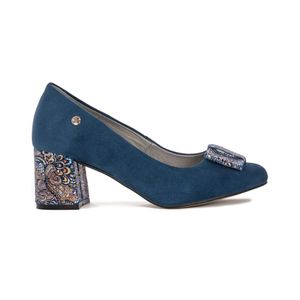 Damen Maciejka Wildleder Blau 3356A-17/00-1 Pumps 37