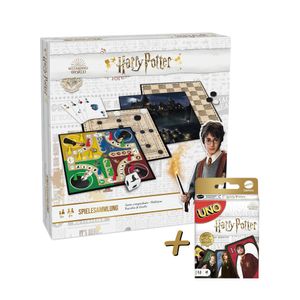 Harry Potter - Spielesammlung + UNO Kartenspiel