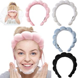 4 Stück Schwamm Haarband, haarband kosmetik, Make Up Haarbänder für Beauty, Wimpernverlaengerung, Spa, Make Up, Sport, Yoga