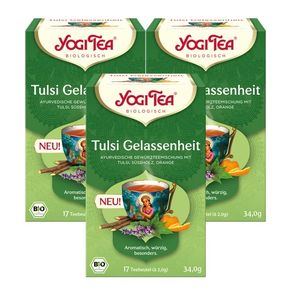 3 x BIO YOGI TEA Tulsi Gelassenheit | 3 x 34g