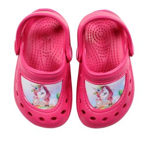 Süßes Einhorn Unicorn Kinder Clogs Sandalen – Pink / 32/33
