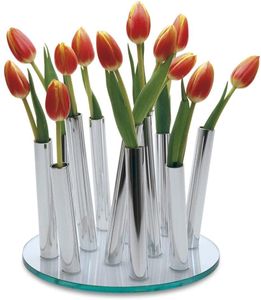 PHILIPPI Extravagante Vase BOUQUET verchromt