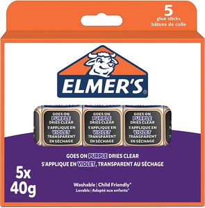 ELMER'S Klebestift Disappearing Purple 40 g 5er Blister