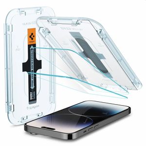 Spigen Glas tR EZ Fit (2er-Pack) für iPhone 14 Pro - transparent