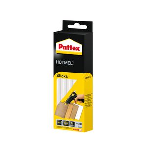 Pattex Hotmelt 827353 Sticks, Klebesticks für die Heißklebepistole mit extrem hoher Transparenz, Heißkleber Sticks zum Basteln, Dekorieren und Reparieren, 1x10 Sticks, Transparent, 200 g, PTK6